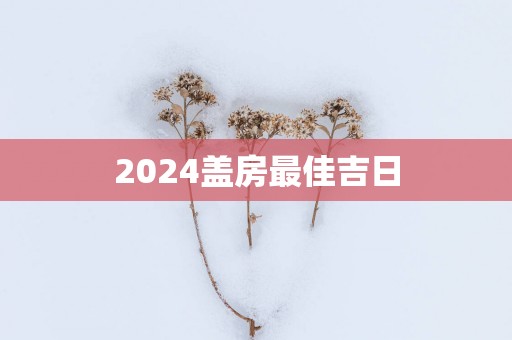 2025盖房最佳吉日