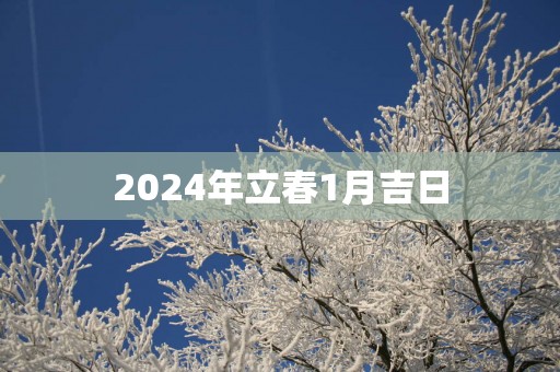 2025年立春1月吉日