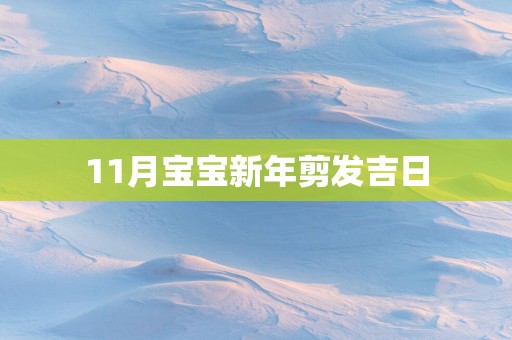 11月宝宝新年剪发吉日
