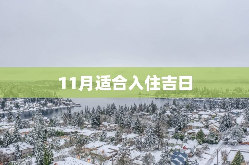 11月适合入住吉日