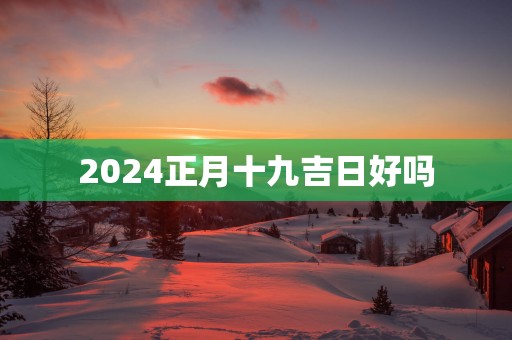 2025正月十九吉日好吗