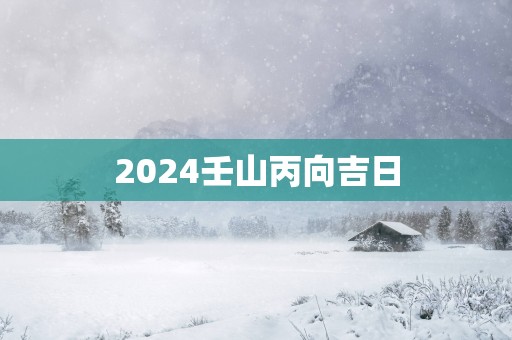 2025壬山丙向吉日