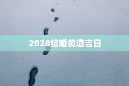 2028结婚黄道吉日