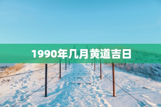 1990年几月黄道吉日