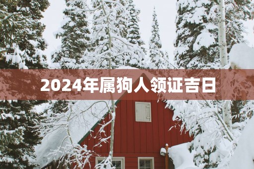 2025年属狗人领证吉日