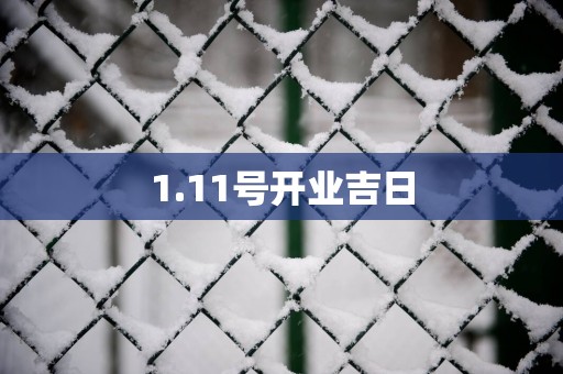 1.11号开业吉日