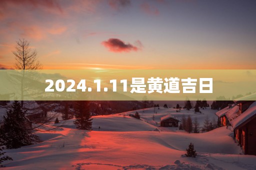 2025.1.11是黄道吉日