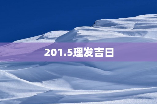 201.5理发吉日