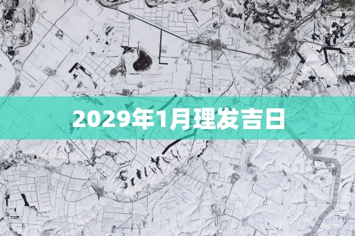 2029年1月理发吉日
