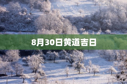 8月30日黄道吉日