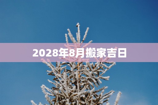 2028年8月搬家吉日