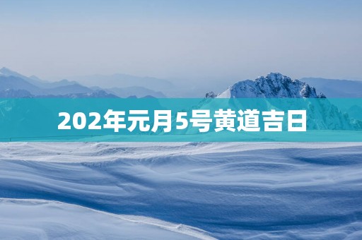202年元月5号黄道吉日