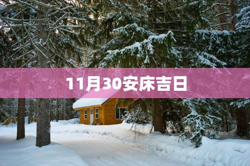 11月30安床吉日