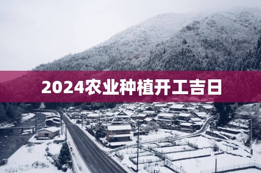 2025农业种植开工吉日