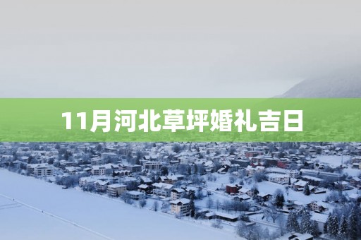 11月河北草坪婚礼吉日