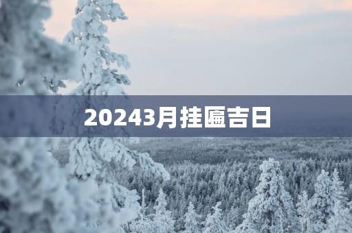 20253月挂匾吉日