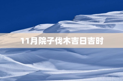 11月院子伐木吉日吉时