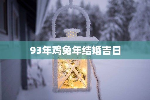 93年鸡蛇年结婚吉日