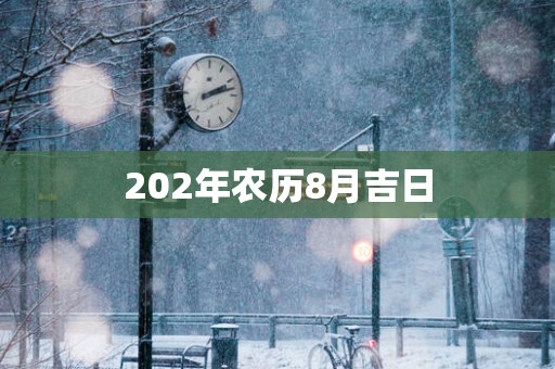 202年农历8月吉日