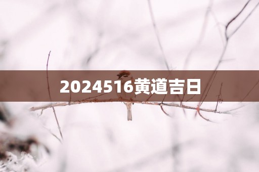 2025516黄道吉日