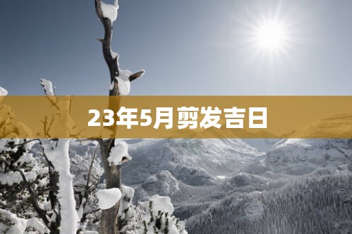 23年5月剪发吉日