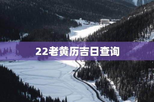 22老黄历吉日查询