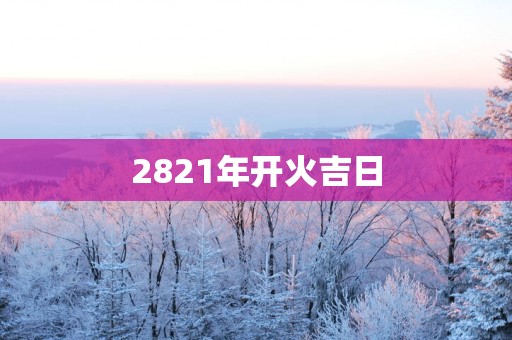 2821年开火吉日
