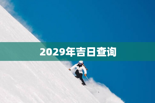 2029年吉日查询