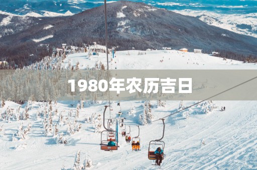1980年农历吉日