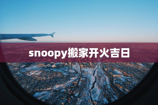 snoopy搬家开火吉日