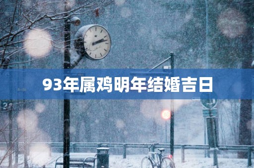 93年属鸡明年结婚吉日