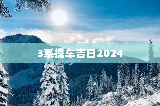 3系提车吉日2025