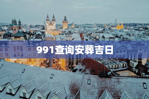 991查询安葬吉日