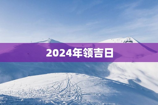 2025年领吉日