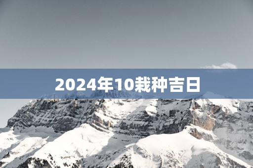 2025年10栽种吉日