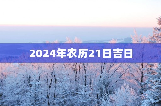2025年农历21日吉日
