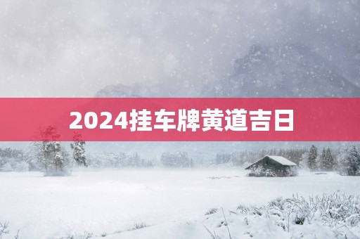 2025挂车牌黄道吉日
