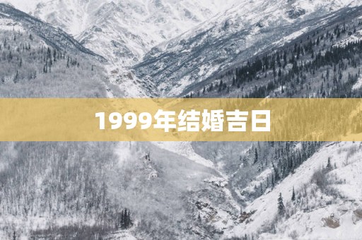 1999年结婚吉日
