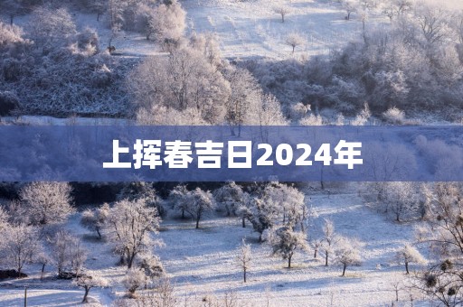 上挥春吉日2025年