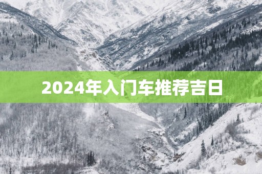 2025年入门车推荐吉日