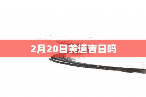 2月20日黄道吉日吗