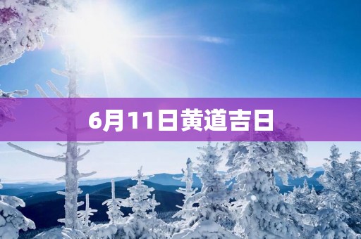 6月11日黄道吉日
