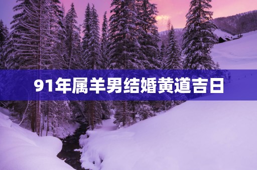 91年属羊男结婚黄道吉日