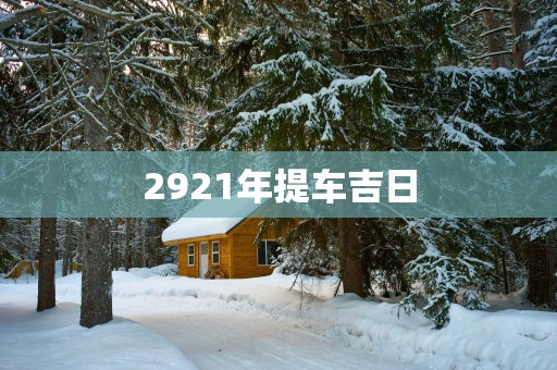 2921年提车吉日