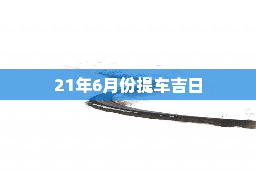 21年6月份提车吉日