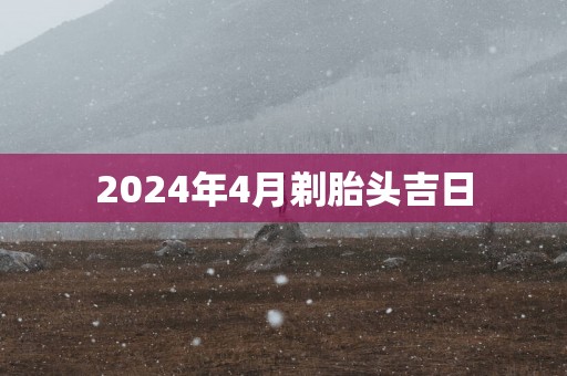 2025年4月剃胎头吉日