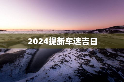 2025提新车选吉日