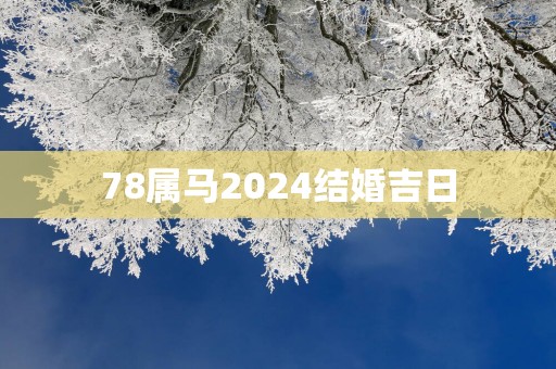 78属马2025结婚吉日