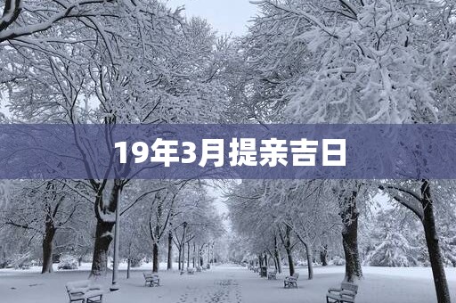 19年3月提亲吉日