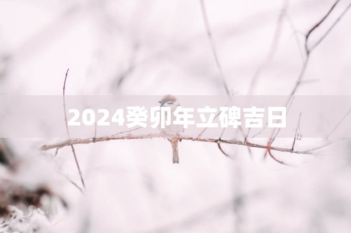 2025癸卯年立碑吉日